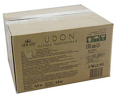 Локшина пшенична Удон Преміум Сенсою 4,5 кг коробка Китай