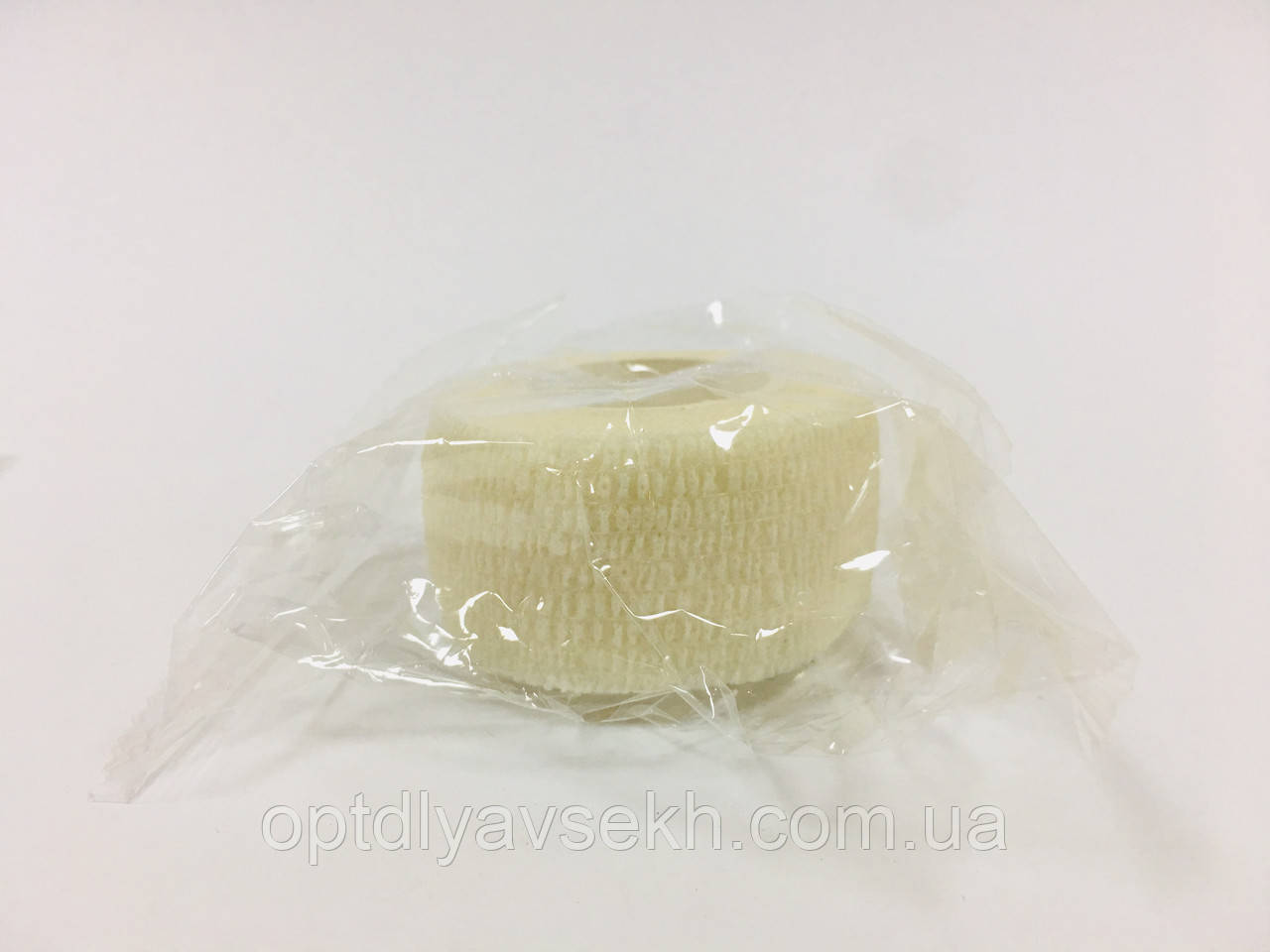 Еластичний захисний бинт для майстра  з манікюру 2,5 см  Молочний