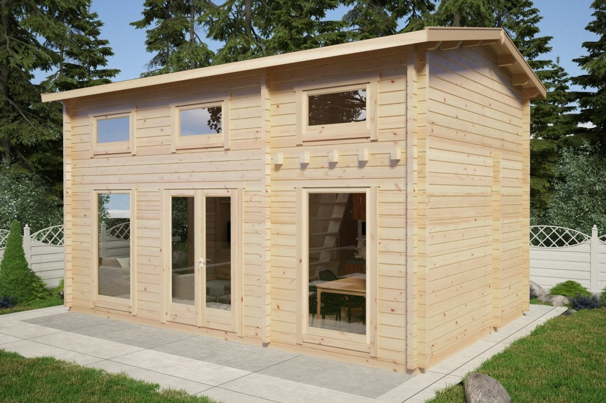 Будинок дерев'яний з профільованого бруса 6х4м від виробника Thermowood Production Ukraine