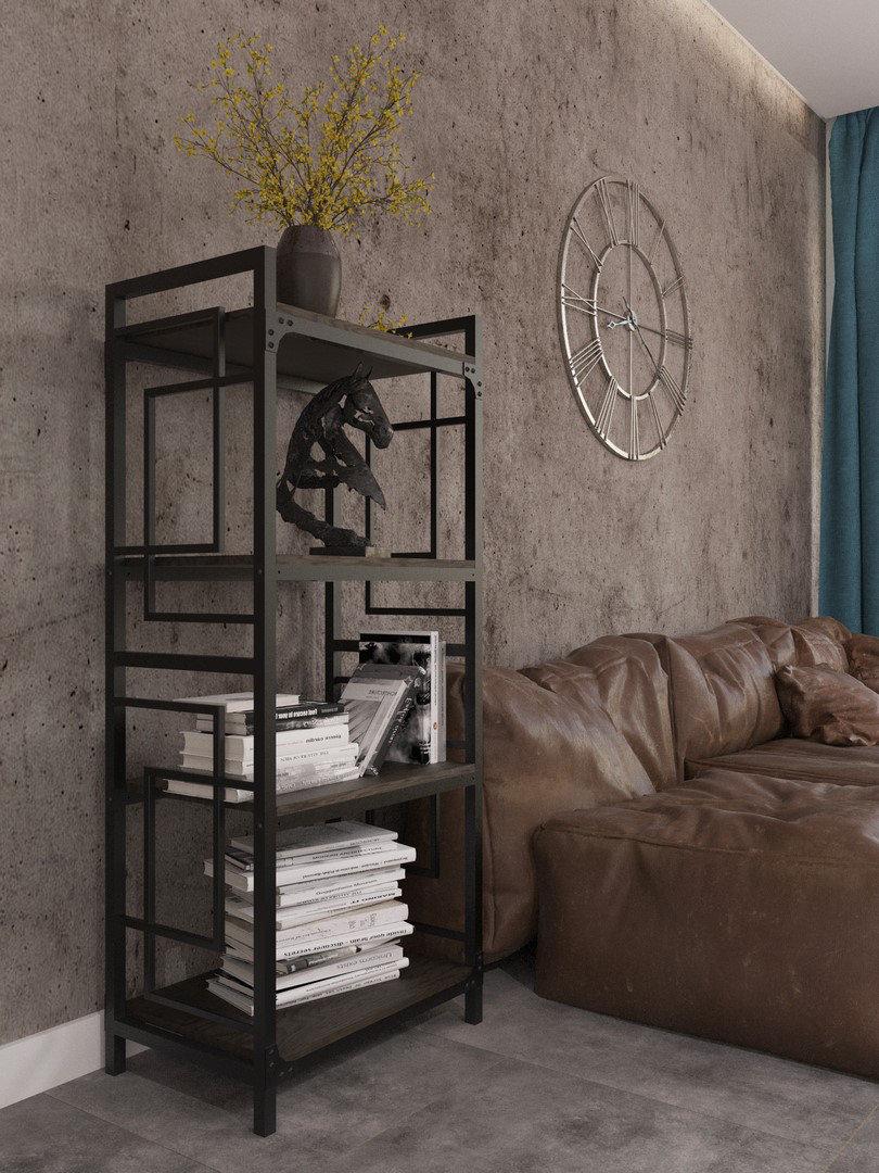 Стелаж Квадро 4 полиці Метал-Дизайн