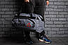 Спортивна сумка Reebok стильна модна містка, колір чорний, фото 6