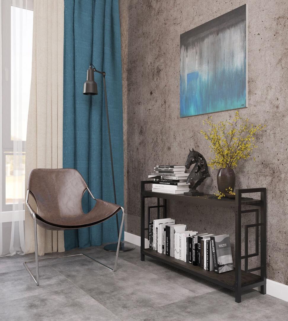 Стелаж Квадро Лонг 2 полиці Метал-Дизайн