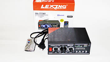 Підсилювач Lexing SN-777BT з Блютузом 300W+300W 2х канальний