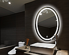 Дзеркало у ванну овальне з LED-підсвіткою, 16 Вт 80х60 см, 4000К, фото 3