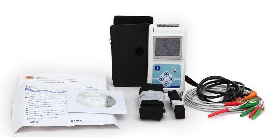 ЕКГ-холтер TLC 9803, портативний 3-х канальний, для точної оцінки роботи серця, Contec, фото 1