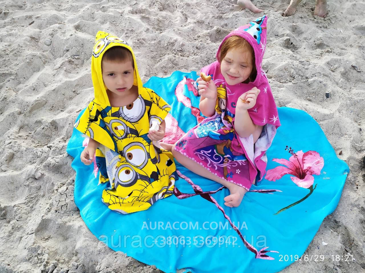 Пляжное полотенце-пончо детское, ЛОЛ, Турция, средний размер - фото 5 - id-p971673394