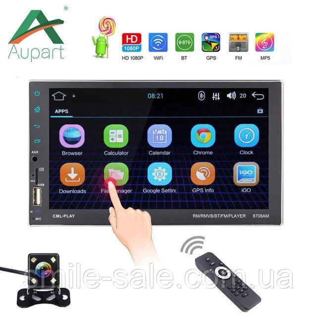 2din Автомагнітола Pioneer 8708 GPS, Wi-Fi, Bt Android 7 + КАМЕРА!