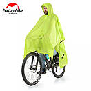 Дощовик пончо плащ-палатка накидка від дощу тент Naturehike 20D nylon Silicone 230 х 140 см помаранчевий, фото 8