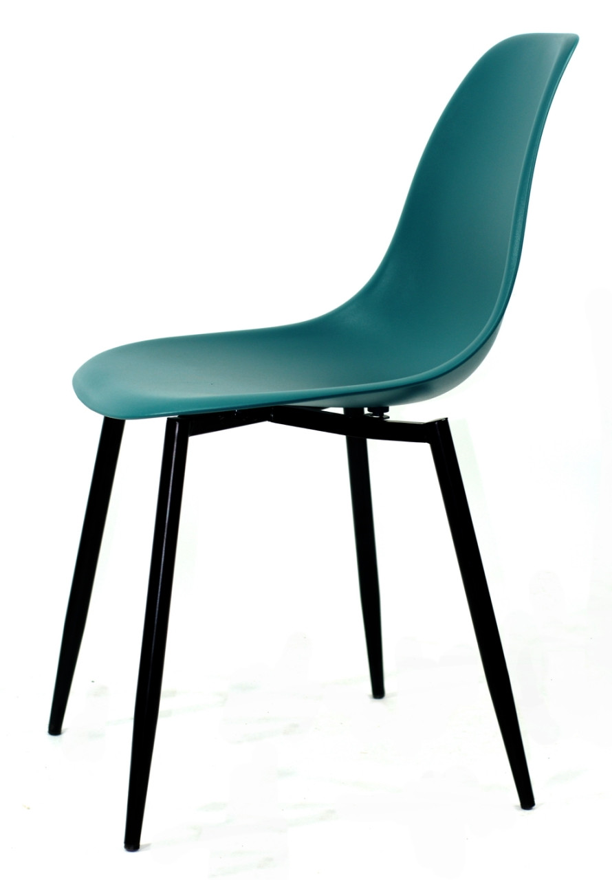 Стул Nik Metal-BK бирюзово-зеленый 02, пластиковый стул на металлических ножках Eames - фото 3 - id-p996343166