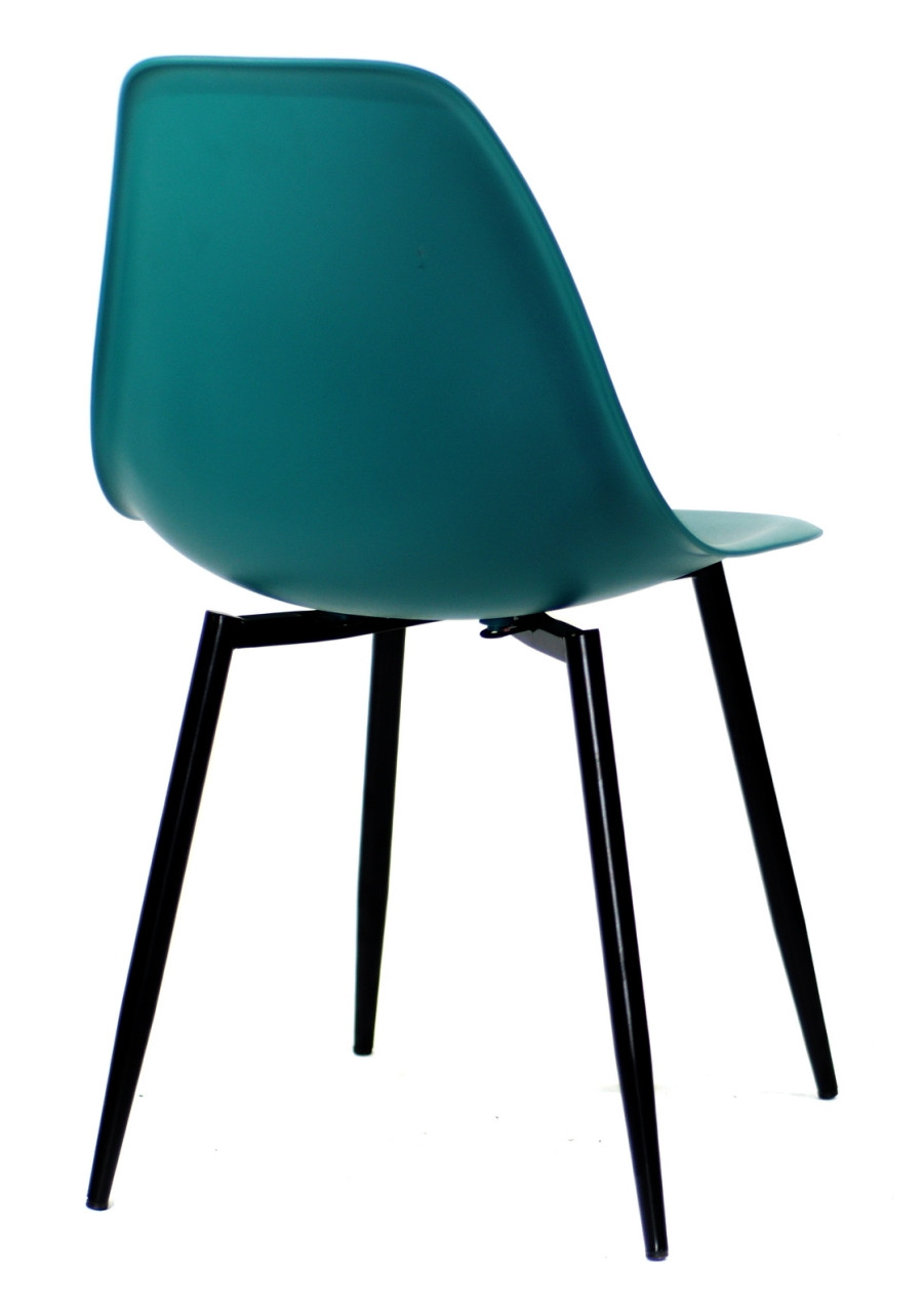 Стул Nik Metal-BK бирюзово-зеленый 02, пластиковый стул на металлических ножках Eames - фото 6 - id-p996343166