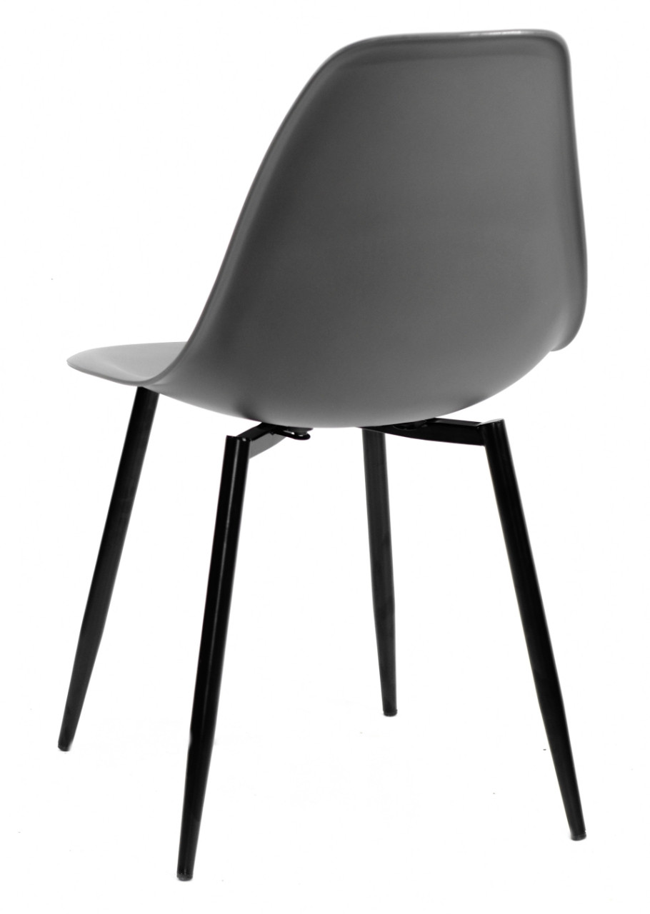 Стул Nik Metal-BK серый 21, пластиковый стул на металлических ножках Eames - фото 4 - id-p996348430