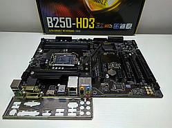 Материнська плата Gigabyte GA-B250-HD3 (s1151, Intel B250, PCI-Ex16) Б/У