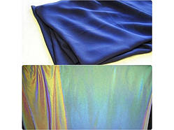 Світловідбивна тканина Хамелеон синя 1.3 метра