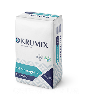 Клей для приклеювання гіпсокартону  Krumix KM MontageFix 30кг
