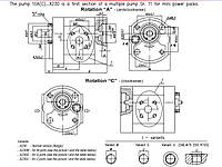 Шестеренчатый (шестерной) гидравлический насос Hidros 10AХ230 (серия 10)