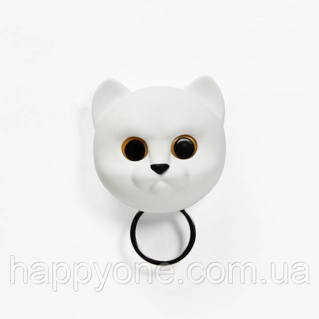Ключниця настінна Neko Cat Qualy (біла), фото 1