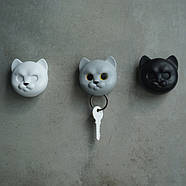 Ключниця настінна Neko Cat Qualy (чорна), фото 4