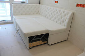 Кухонний диван зі спальним місцем (Білий)