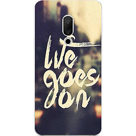 Чохол силіконовий з картинкою для Meizu 15 Plus Напис