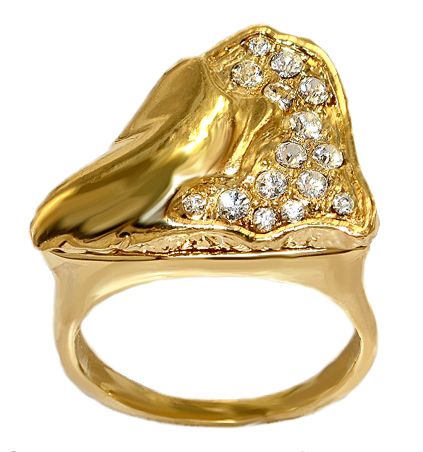 Каблучка Neoglory. Позолота. Камені: білий циркон. Є: 16р 17р 18р 19р