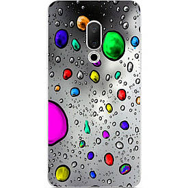Чохол силіконовий з картинкою для Meizu 15 Plus Крапельки