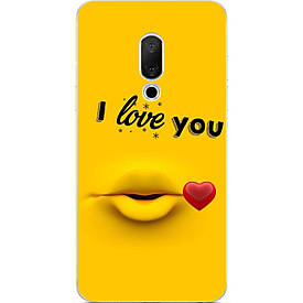 Чохол силіконовий з картинкою для Meizu 15 Plus I love you