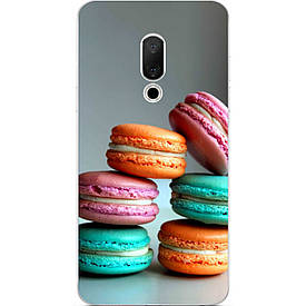 Чохол з картинкою силіконовий для Meizu 15 Plus Французький макаронів