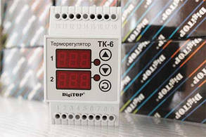 Терморегулятор digitop ТК-6 двоканальний