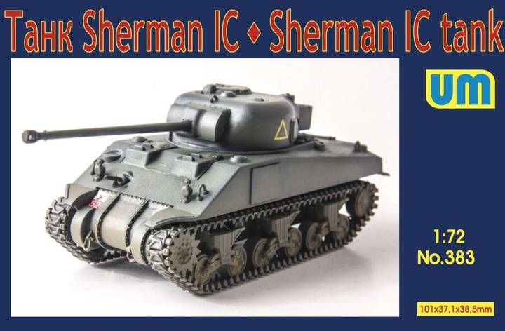 Танк Sherman IC. Збірна модель американського танка в масштабі 1/72. UM 383, фото 2