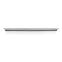 Фронтон Orac Luxxus,D400, 127.5x14.5x5.5см , ліпний декор з поліуретану