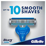 Набір одноразових станків для гоління Gillette Blue 3 Cool Original (6+2 в подарунок) 01147, фото 5