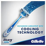Набір одноразових станків для гоління Gillette Blue 3 Cool Original (6+2 в подарунок) 01147, фото 10