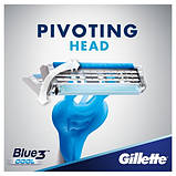 Набір одноразових станків для гоління Gillette Blue 3 Cool Original (6+2 в подарунок) 01147, фото 7