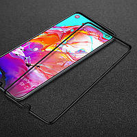 Защитное стекло LUX для Samsung Galaxy A70 2019 (A705) Full Сover черный 0,3 мм в упаковке