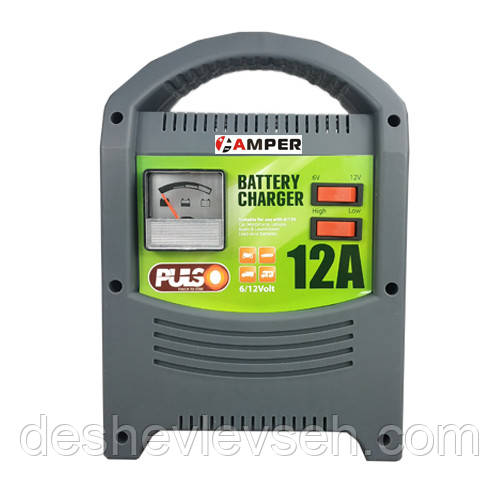 Зарядний пристрій Pulso 6-12V/12A/9-160AHR/стріл.индик. (BC-15160), (Vitol)