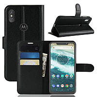 Чохол Luxury для Motorola Moto P30 Play (XT1941-2) книжка чорний