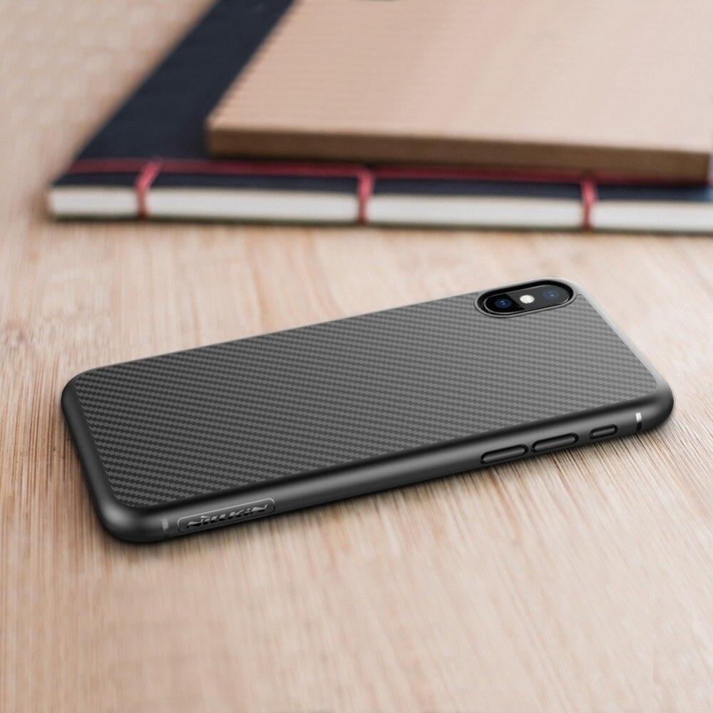 Карбоновий чохол для iPhone X XS Nillkin Synthetic Fiber