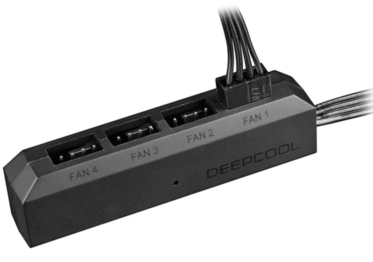 Разветвитель Deepcool FH-04 Fan Hub для кулеров с 1 на 4 кулер 3 pin/4 - фото 2 - id-p996799990