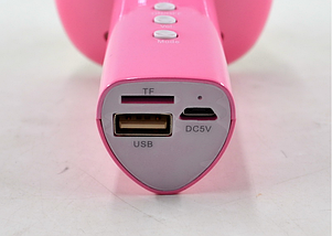 Дитячий бездротовий караоке-мікрофон U63 Hello Kitty з колонкою, фото 5