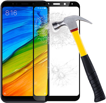 Захисне скло з рамкою 5D Frame Xiaomi Redmi 5A/Redmi Go 0.30 мм, фото 2