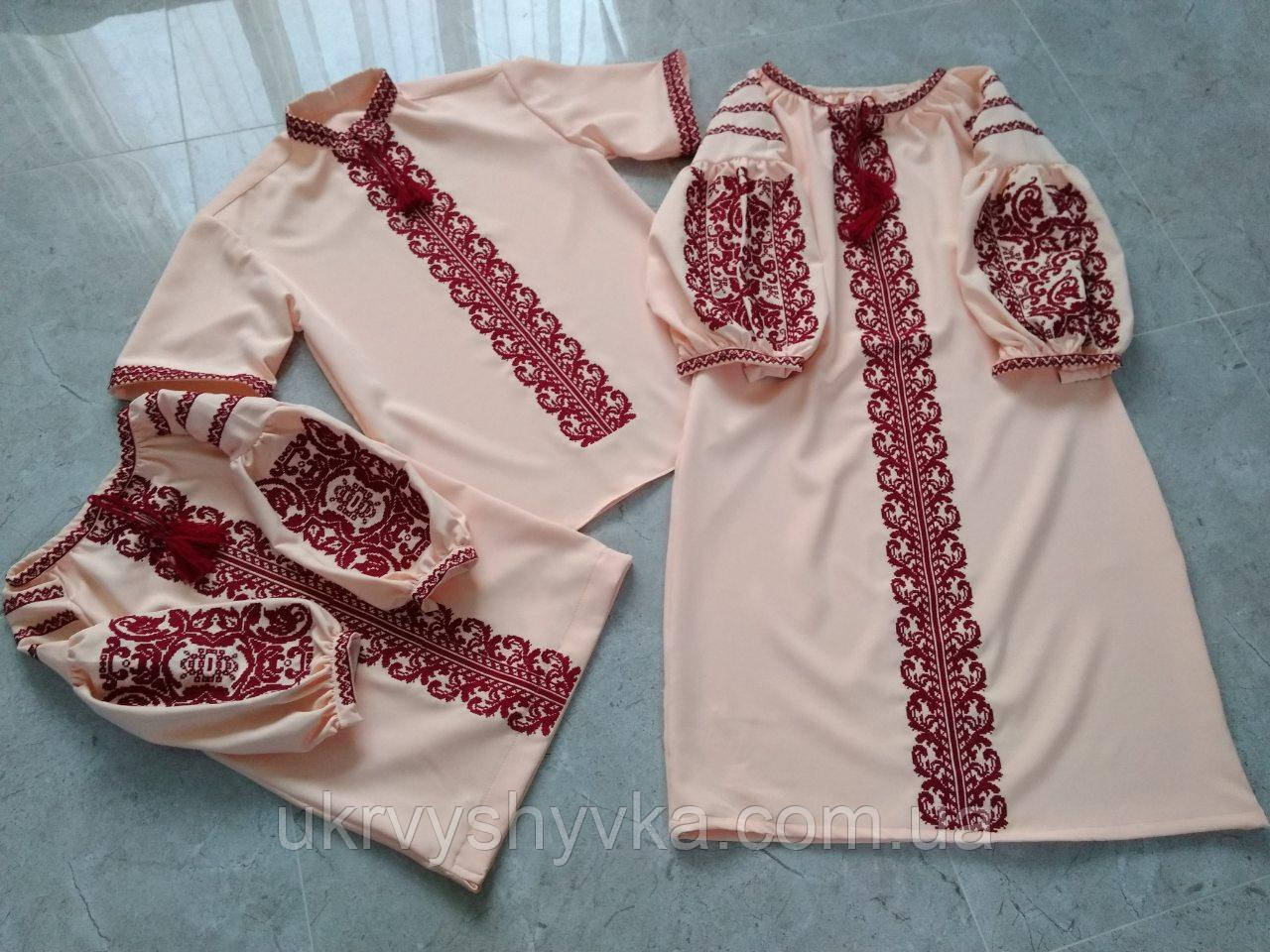 Вишиванки для пари + донечка "Сімейні посиденьки"