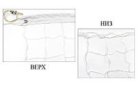 Сетка для волейбола Эконом10 UR (PP 2,5мм, р-р 9,5x1м, ячейка 10x10см, метал. трос)