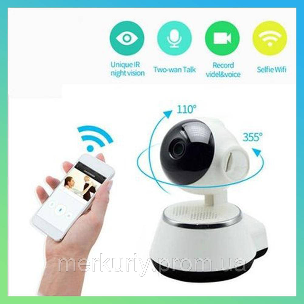 Камера відеоспостереження WIFI Smart NET camera Q6, веб вай фай, Web камера онлайн wi-fi, з записом