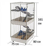 Клітка для тхорів велика FURET TOWER FERPLAST-ФЕРПЛАСТ 75*80*h 161 см, фото 4