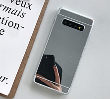 Чохол Mirror case для Samsung Galaxy S10 Plus (G975) силікон дзеркальний металік