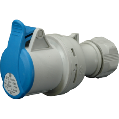 Кабельна Розетка ISN 1632 IP44 (16A, 230V, 2P+PE) SEZ, фото 1