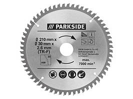 Пиляльний диск PARKSIDE 210х30х2,6 мм (60зубів) Німеччина