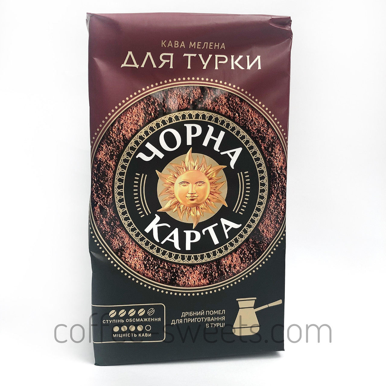 Кава мелена Чорна карта "Для турки" 230 г