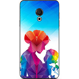 Чохол з картинкою силіконовий для Meizu 15 Lite Матуся з малюком