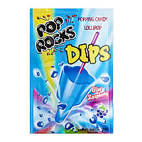 Стреляющий сахар Pop Rocks Dips Blue Raspberry 18g